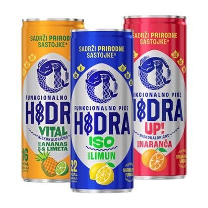 Hidra izotonično piće Iso Citrus, Up Orange i Vital ananas 330ml