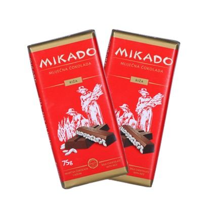 Čokolada Mikado riža 75 g 