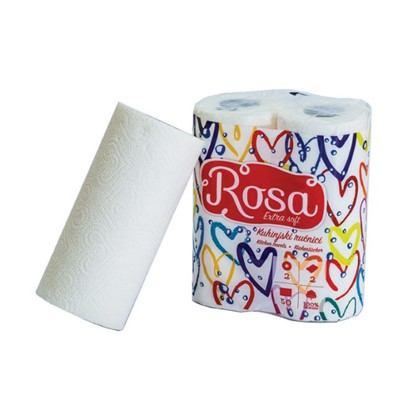 Papirnati ručnici Rosa extra soft dvoslojni, 2 role
