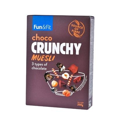 Fun&Fit Crunchy muesli čokolada 250 g
