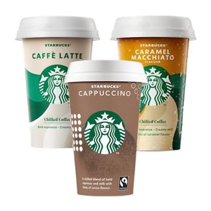 Starbucks cup caffe latte, cappuccino, caramel macchiato 220 ml