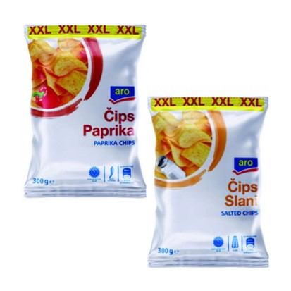 Čips Aro XXL slani ili paprika 300 g
