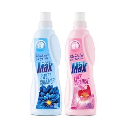 Omekšivač Megamax Pink paradise i Sweet summer 1 L
