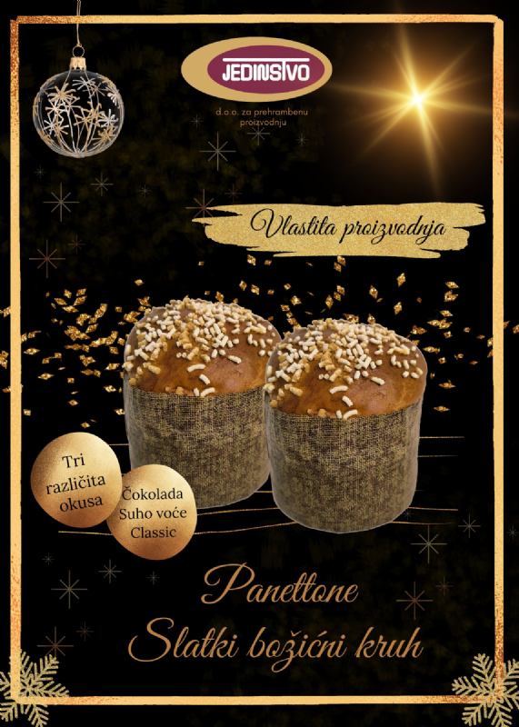 Panettone, slatki božićni kruh  IZ VLASTITE PROIZVODNJE!