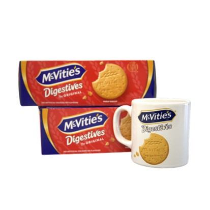 Keks Digestive 2 x 400 g + šalica