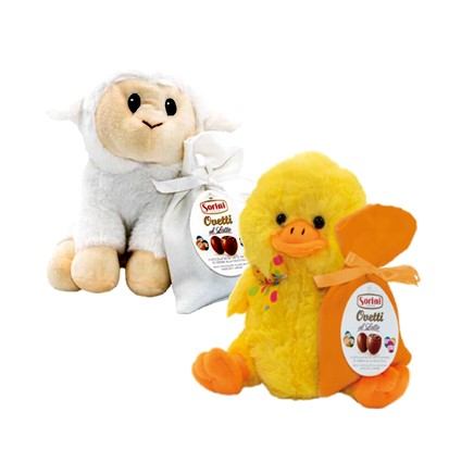 Čokoladna mini jaja Sorini 70 g + plišanac