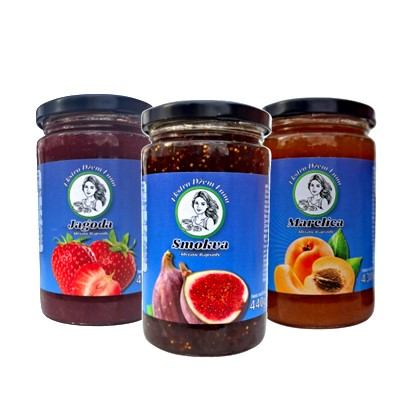 Extra džem Lana smokva, jagoda i marelica 430 - 440 g