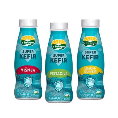 Super kefir pistacija, višnja, limun-đumbir 330 g Vindija