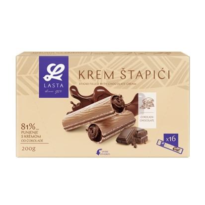Keks krem štapići Lasta čokolada 200 g