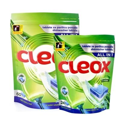 Tablete za suđe Cleox 2U1 60 kom i 24 kom