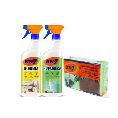 KH-7 kupaonica500 ml + kuhinja 500 ml + 2 antibakterijske spužve
