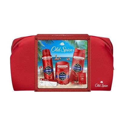 Poklon paket Old Spice Capitan (gel za tuširanj + deo sprej + deo stick + torbica)