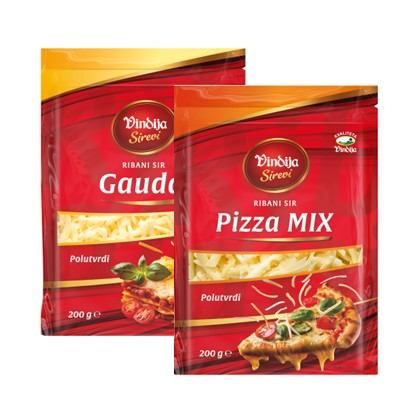 Ribani sir gauda ili pizza mix Vindija 200 g