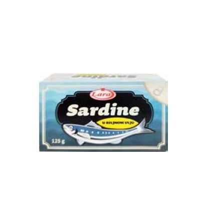Sardine u biljnom ulju Lara 125 g