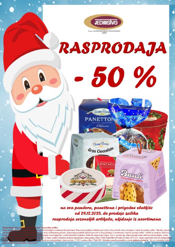 RASPRODAJA - 50 %
