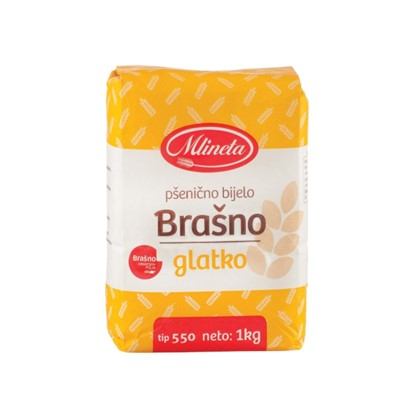 Brašno Mlineta glatko T-550 1 kg