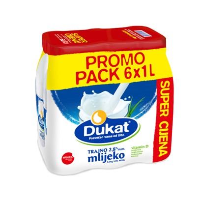 Mlijeko Dukat 2,8% m.m. boca 6 x1 L