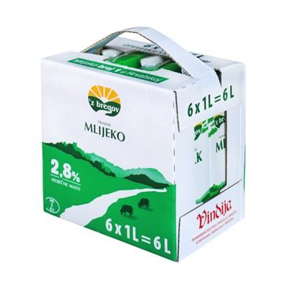 Mlijeko Vindija 6pack 2,8% m.m. 6 x 1L