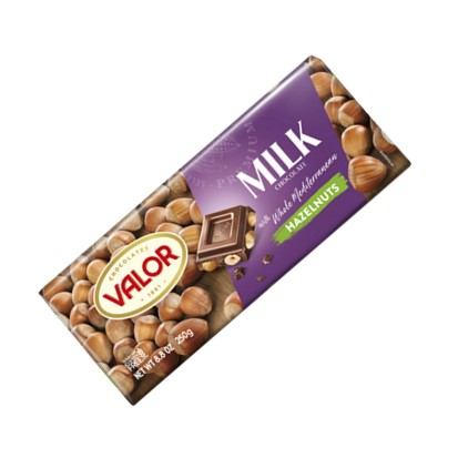 Čokolada Valor cijeli lješnjak 250 g