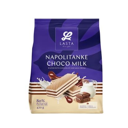 Napolitanke Lasta choco milk 420 g