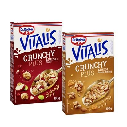 Vitalis musli Crunchy Plus med i badem, multivoće 300 g