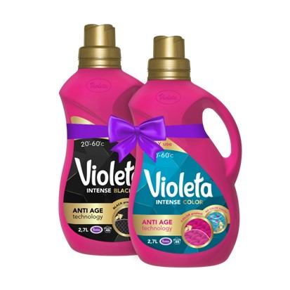 Tekući deterdžent Violeta color + black duopack 2 x 2,7 L