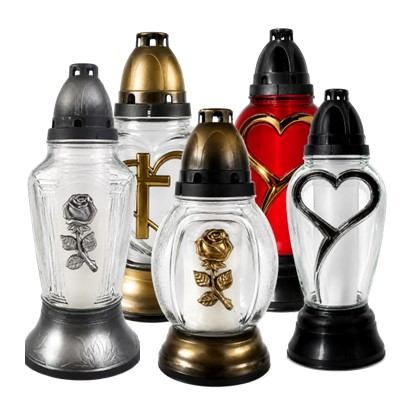Stakleni lampioni PC Candles, razne vrste