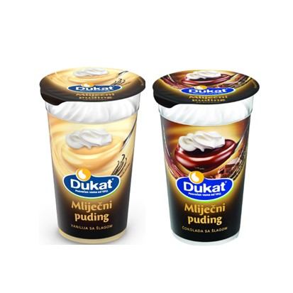 Puding čokolada-šlag, vanilija - šlag Dukat 175 g