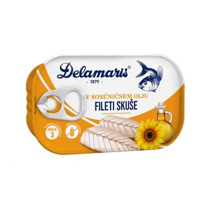 Skuša filet u biljnom ulju Delamaris 125 g