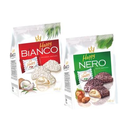 Praline kokos Happy bianco, lješnjak Happy nero 140 g