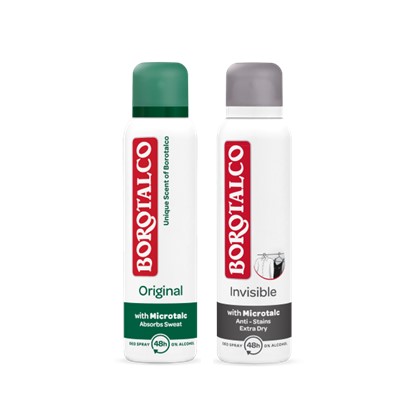 Deo spray Borotalco Original, Invisible 150 ml