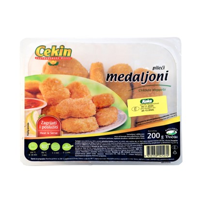 Panirani pileći medaljoni 200 g Cekin