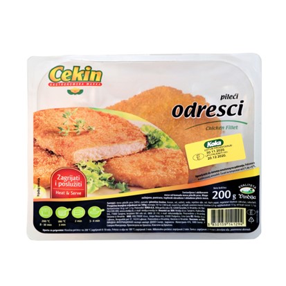 Panirani pileći odresci 200 g Cekin