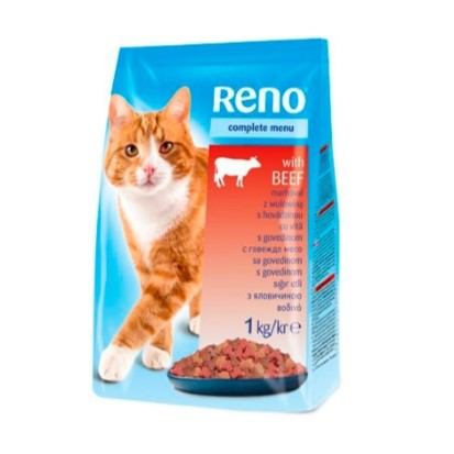 Suha hrana za mačke Reno govedina 1 kg