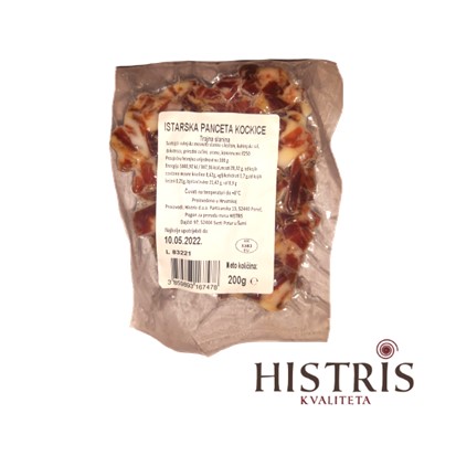 Istarska panceta kockice Histris 200 g