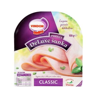 Šunka Deluxe classic Vindija narezak 100 g