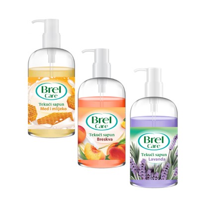 Tekući sapuni Brel lavanda, breskva, med & mlijeko 500 ml