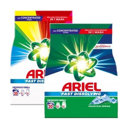 Deterdženti za rublje Ariel Regular, Color 18 pranja 1,17 kg