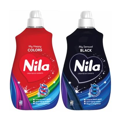 Deterdženti za rublje Nila My sensual black i My happy colors 2,7 L