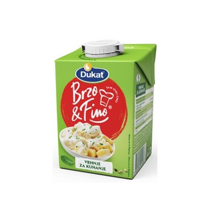 Vrhnje za kuhanje EDGE 20% m.m. Dukat 500 g