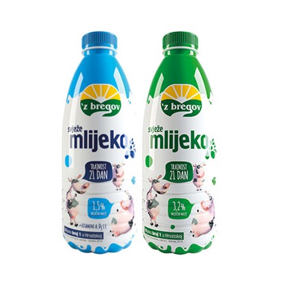 Svježe mlijeko 21 dan 1,5% i 3,2% m.m. 1 L Vindija