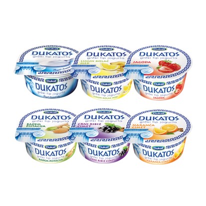 Jogurti Dukatos razne vrste 150 g