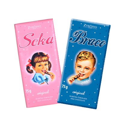 Čokolada mliječna Seka i Braco 75 g