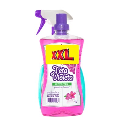 Teta Violeta sredstvo za pod Passion flower 1L + sredstvo za staklo Fresh 750ml