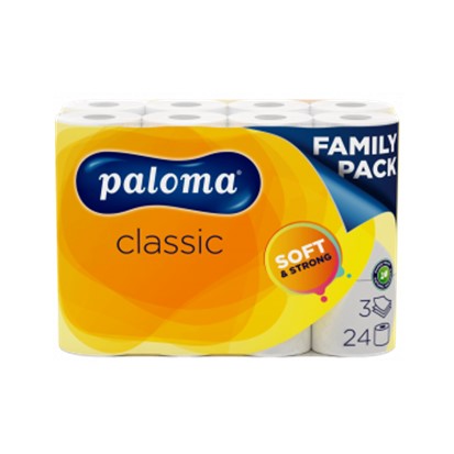 Toaletni papir Paloma classic troslojni, 24 role